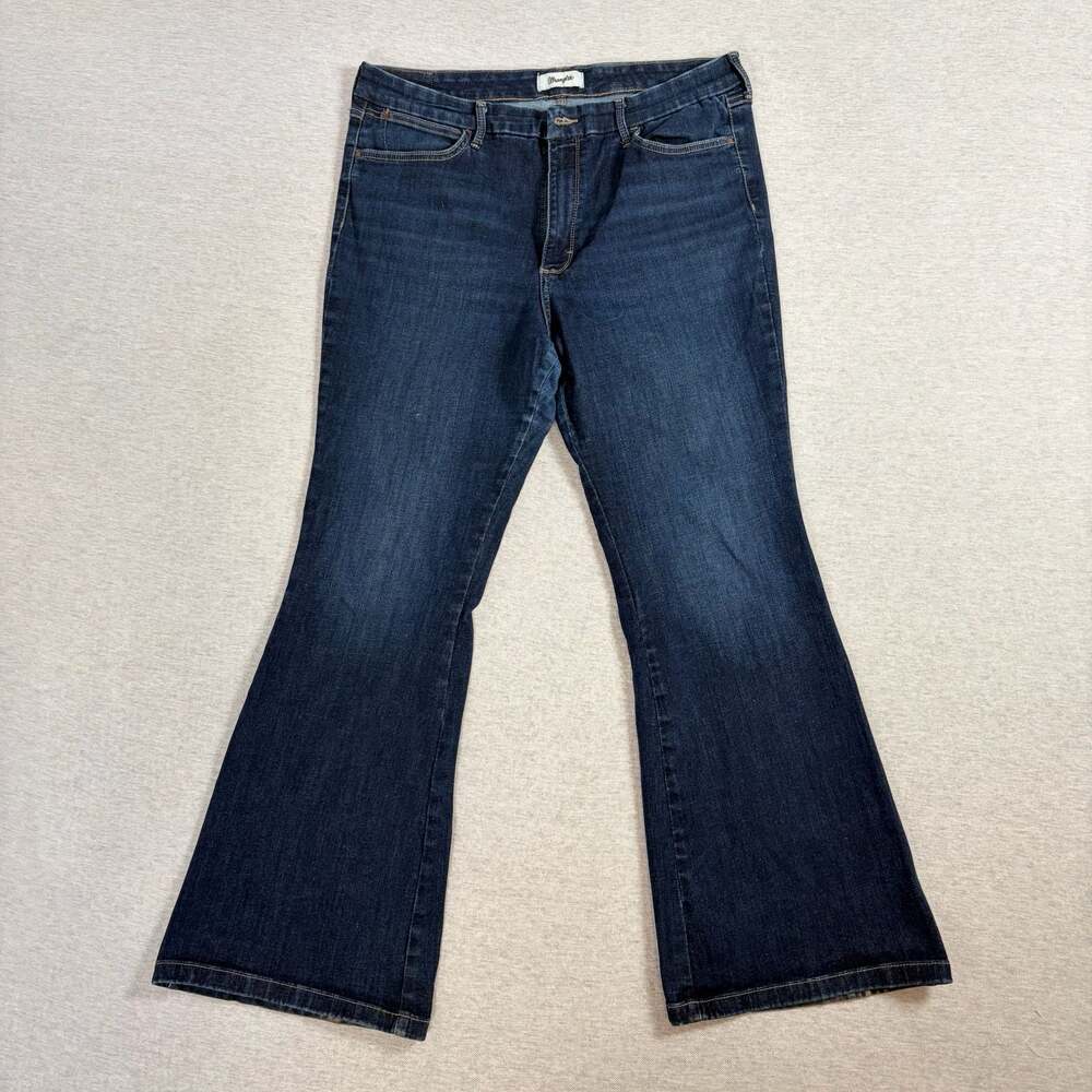 Wrangler Women's Bespoke Flare Dark Wash Denim Jeans